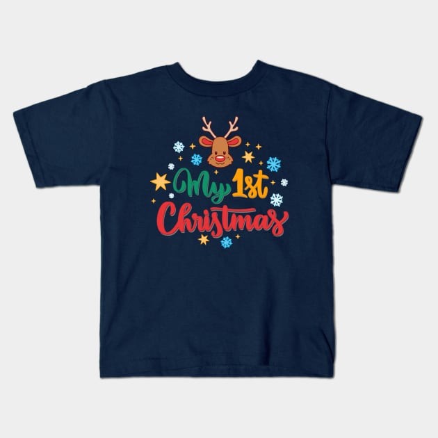 My first Christmas Kids T-Shirt by Yurko_shop